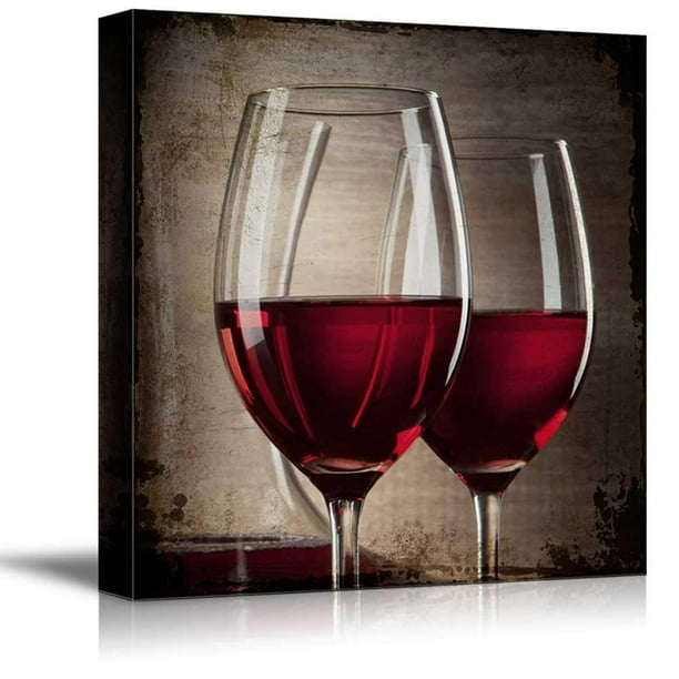 Framed 4 Pcs Red Wine Splash Wall Art Decor Painting Canvas Print Food Pictures 